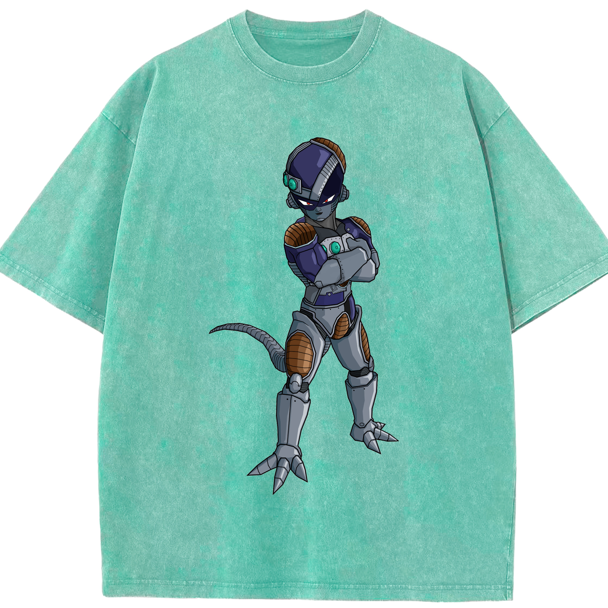 （画像用） ドラゴンボール フリーザ DRAGON BALL Frieza 綿100% ヴィンテージ風 半袖Tシャツ（フロントプリント）
